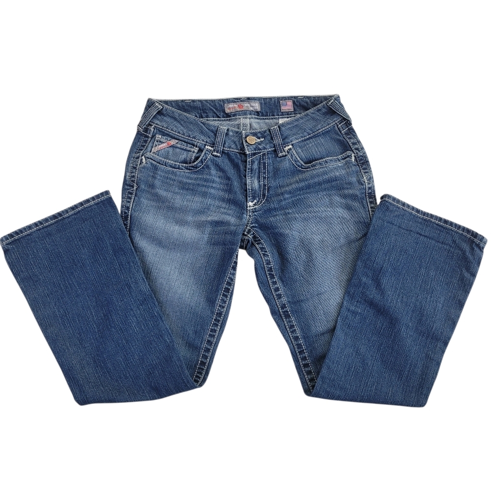 Ariat Women's Boot Cut Jeans in Mid Blue Wash